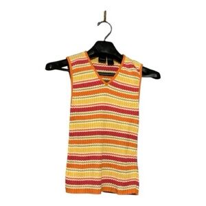 Y2K Style Xhilaration Vibrant Striped Knit Top